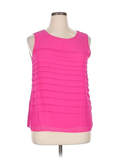 Pre-owned Dana Buchman Sleeveless Blouse In Pink
