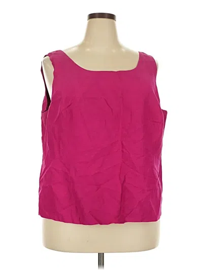 Pre-owned Dana Buchman Sleeveless Blouse In Pink