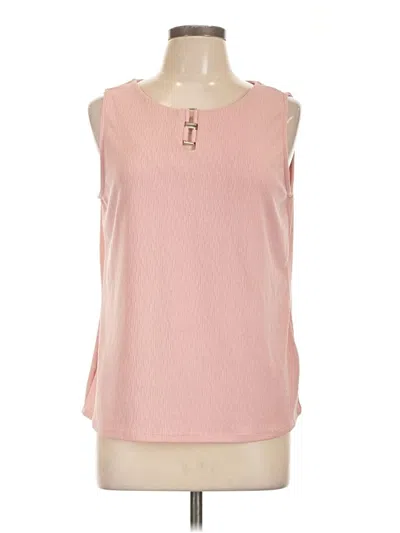 Pre-owned Dana Buchman Sleeveless Blouse In Pink