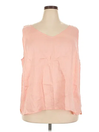 Pre-owned Dana Buchman Sleeveless Blouse In Pink