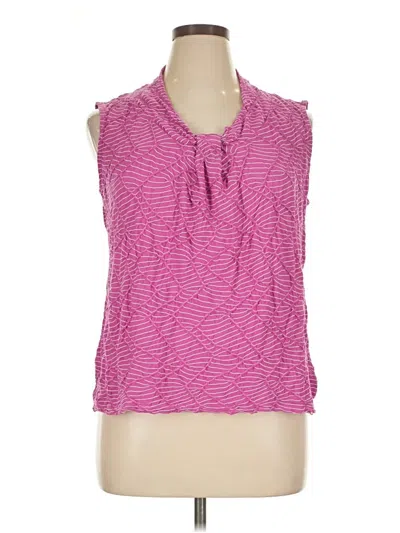 Pre-owned Dana Buchman Sleeveless Blouse In Pink