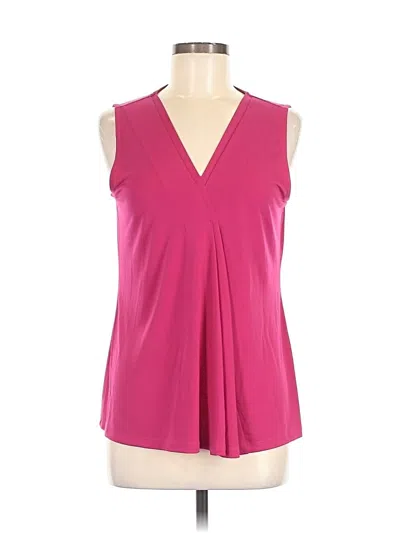 Pre-owned Dana Buchman Sleeveless Blouse In Pink