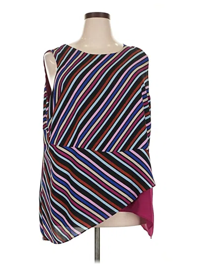 Pre-owned Dana Buchman Sleeveless Blouse In Purple