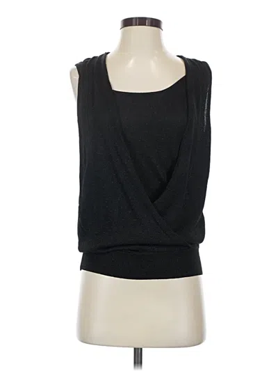 Pre-owned Dana Buchman Sleeveless Top Black Cowl Neck Tops