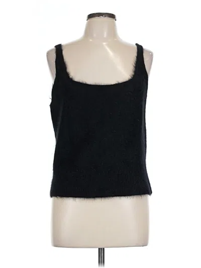 Pre-owned Dana Buchman Sleeveless Top Black Scoop Neck Tops