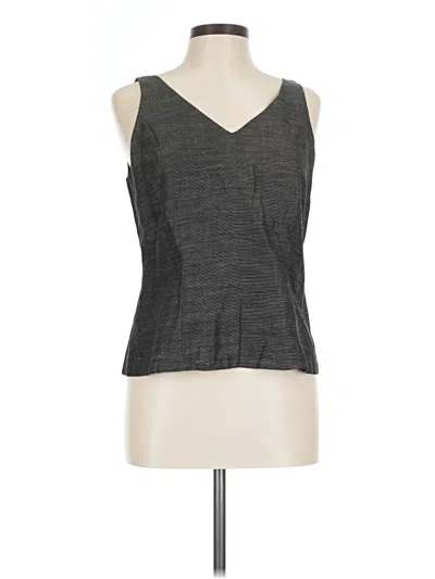 Pre-owned Dana Buchman Sleeveless Top Gray Scoop Neck Tops