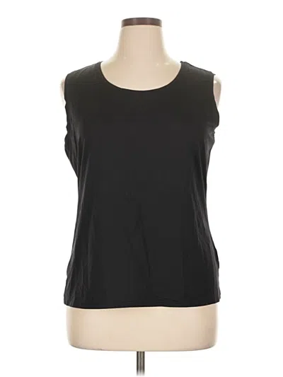 Pre-owned Dana Buchman Sleeveless T-shirt In Black