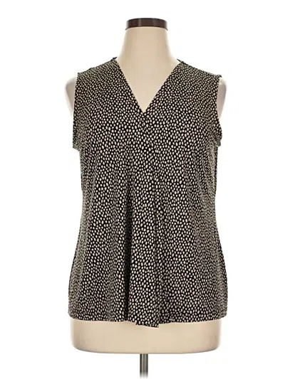 Pre-owned Dana Buchman Sleeveless T-shirt In Black