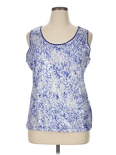 Pre-owned Dana Buchman Sleeveless T-shirt In Blue