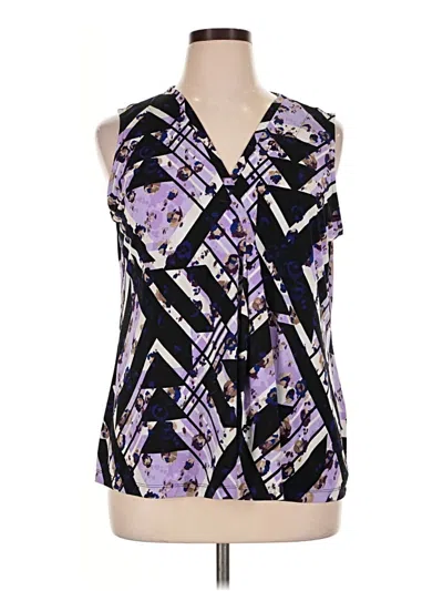 Pre-owned Dana Buchman Sleeveless T-shirt In Purple