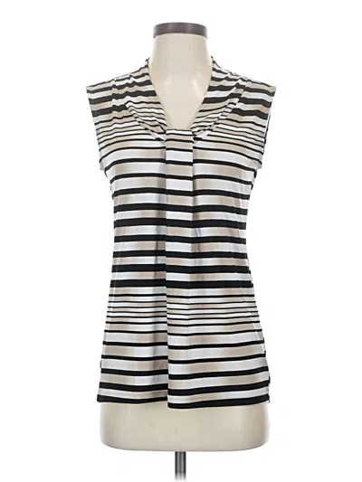Pre-owned Dana Buchman Sleeveless T-shirt In Silver
