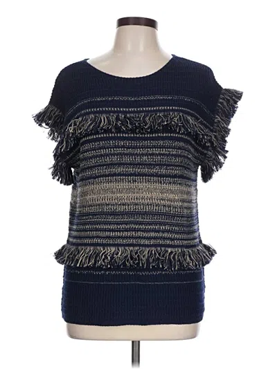 Pre-owned Dana Buchman Sweater Vest In Blue