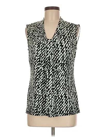 Pre-owned Dana Buchman Tank Top Green Cowl Neck Tops