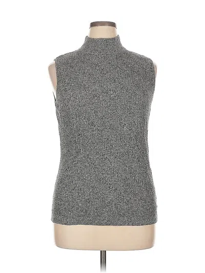 Pre-owned Dana Buchman Turtleneck Sweater In Gray