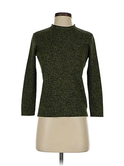 Pre-owned Dana Buchman Turtleneck Sweater In Green