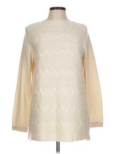 Pre-owned Dana Buchman Turtleneck Sweater In Ivory