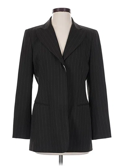 Pre-owned Dana Buchman Wool Blazer Jacket In Black