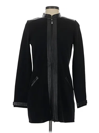 Pre-owned Dana Buchman Wool Coat In Black