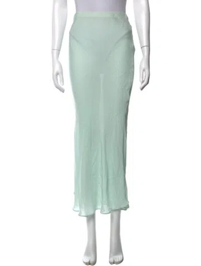 Pre-owned Dana Foley Nyc Long Skirt In Green