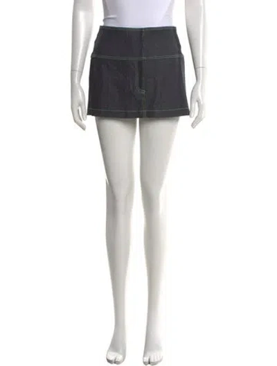 Pre-owned Dana Foley Nyc Mini Skirt In Blue