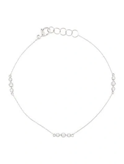 Pre-owned Dana Rebecca Designs 14k Diamond Ava Bea Trio Station Bracelet, 7" In Multi