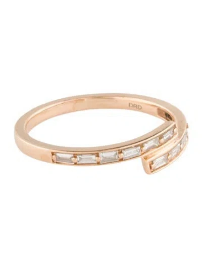 Pre-owned Dana Rebecca Designs 14k Diamond Bypass Ring In Multi