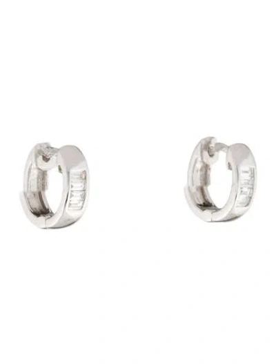 Pre-owned Dana Rebecca Designs 14k Diamond Huggie Earrings In Multi