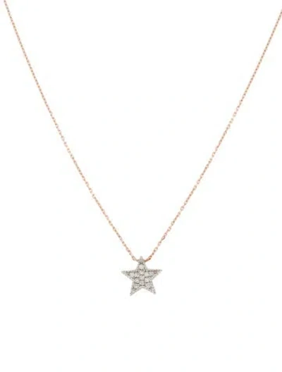 Pre-owned Dana Rebecca Designs 14k Diamond 'julianne Himiko' Star Pendant Necklace, 18" In Multi