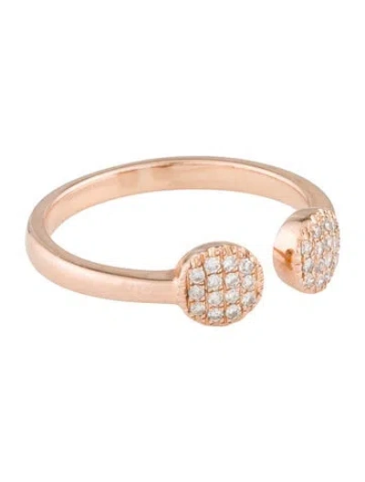 Pre-owned Dana Rebecca Designs 14k Diamond Lauren Joy Disk Ring In Multi