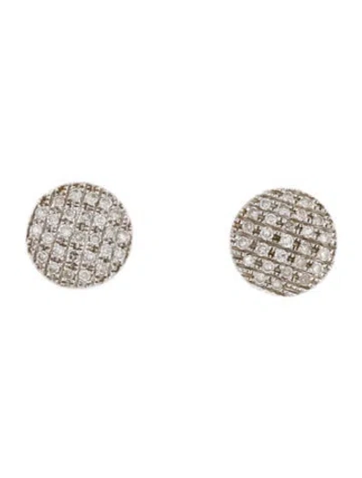 Pre-owned Dana Rebecca Designs 14k Diamond Lauren Joy Medium Disc Earrings In Multi