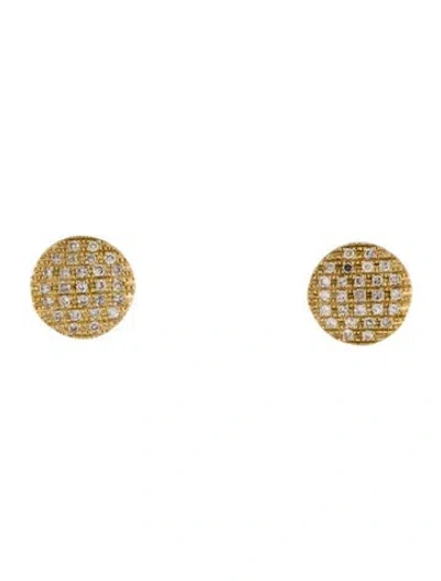 Pre-owned Dana Rebecca Designs 14k Diamond Lauren Joy Medium Disc Earrings In Multi