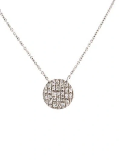 Pre-owned Dana Rebecca Designs 14k Diamond Lauren Joy Medium Disc Necklace, 16" In Multicolor