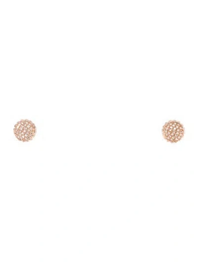 Pre-owned Dana Rebecca Designs 14k Diamond Lauren Joy Medium Disc Studs In Multi