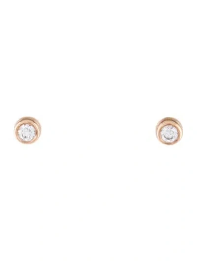 Pre-owned Dana Rebecca Designs 14k Diamond Luly Jack Bezel Stud Earrings In Multi