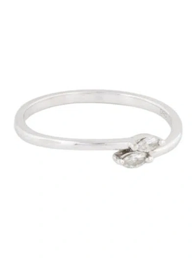 Pre-owned Dana Rebecca Designs 14k Diamond Marquise Stackable Band In Multicolor