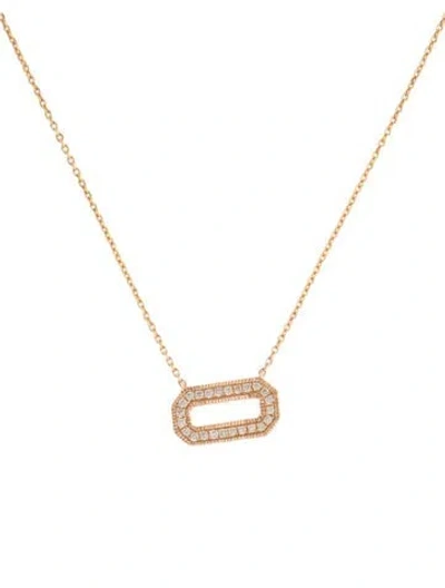 Pre-owned Dana Rebecca Designs 14k Diamond Pendant Necklace, 16" In Multi