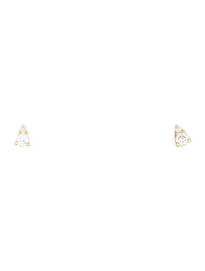 Pre-owned Dana Rebecca Designs 14k Diamond Sophia Ryan Petite Teardrop Stud Earrings In Multicolor