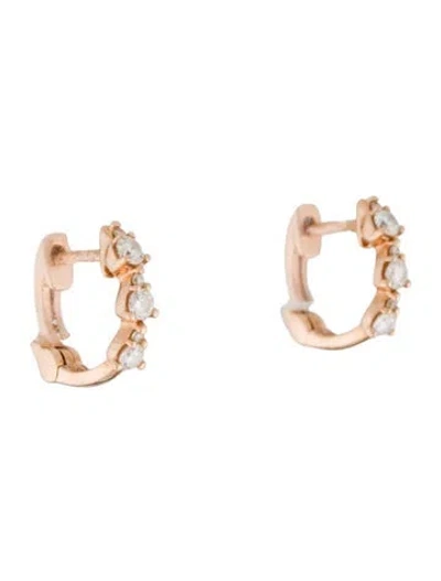 Pre-owned Dana Rebecca Designs 14k Diamond Sophia Ryan Teardrop Huggie Earrings In Multi