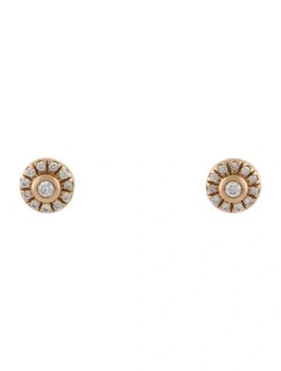Pre-owned Dana Rebecca Designs 14k Diamond Stud Earrings In Multi
