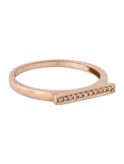 Pre-owned Dana Rebecca Designs 14k Diamond Sylvie Bar Band In Multi