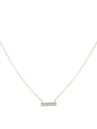 Pre-owned Dana Rebecca Designs 14k Diamond Sylvie Rose Pendant Necklace, 16" In Multi
