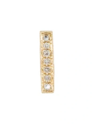 Pre-owned Dana Rebecca Designs 14k Diamond Sylvie Rose Single Bar Stud Earring In Multi