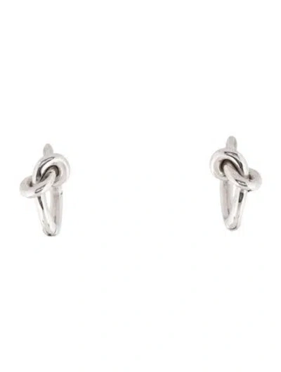 Pre-owned Dana Rebecca Designs 14k Nana Bernice Knot Huggie Earrings In Multicolor
