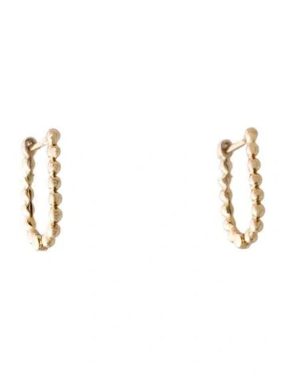 Pre-owned Dana Rebecca Designs 14k Poppy Rae Pebble U Hoop Earrings In Multi
