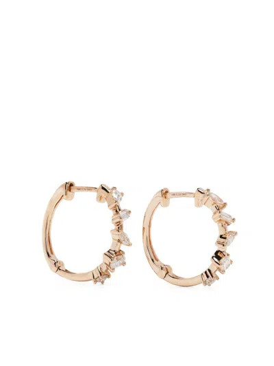 Dana Rebecca Designs 14kt Rose Gold Alexa Jordyn Diamond Hoop Earrings