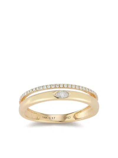Dana Rebecca Designs 14k Yellow Gold Alexa Jordyn Diamond Double Ring