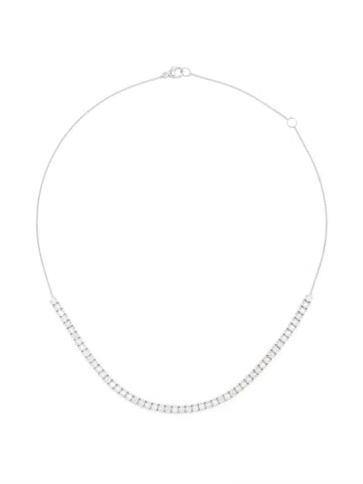 Dana Rebecca Designs 14k White Gold Ava Bea Tennis Necklace In Silver