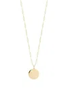 Dana Rebecca Designs 14kt Yellow Gold Disc Necklace In Gold
