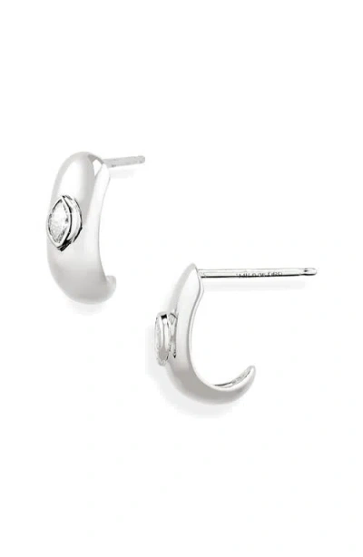 Dana Rebecca Designs Alexa Jordyn Diamond Hoop Earrings In White Gold/diamond