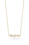 Dana Rebecca Designs Alexa Jordyn Multi-shape Diamond Bar Necklace In Yellow Gold